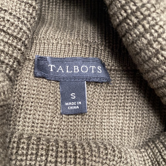 Talbots army green sweater - Picture 4 of 5